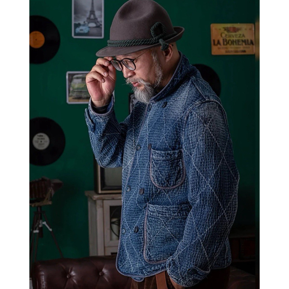 1930‘S JAPANESE SASHIKO RANCH JACKET 100% Cotton NTTITUDOO Limited Edition